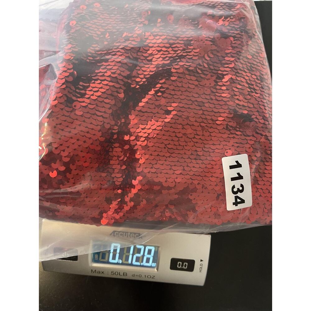 Ann Taylor Skirt Women's 00P Red Sequin Pencil Midi Lined Stretch Holiday Party - Picture 11 of 11